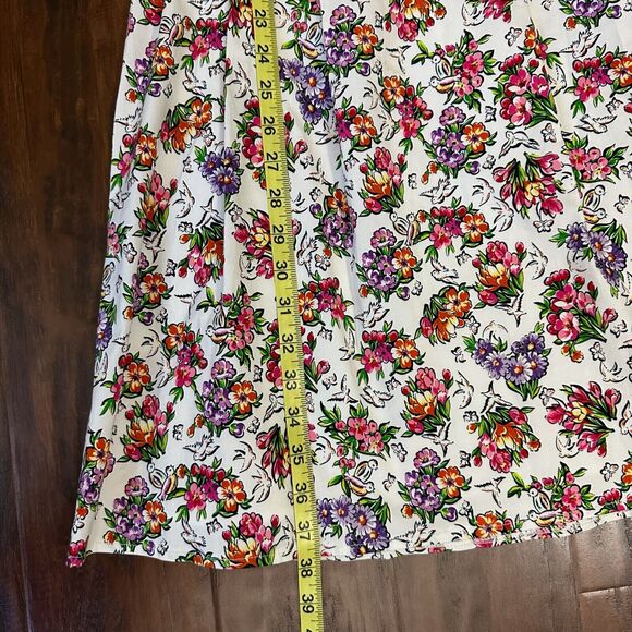 NWT NANETTE LEPORE A-Line Mini Dress Cut-Out Back in Multi Floral Print - Picture 13 of 13